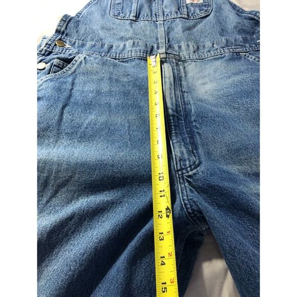 VTG Carhartt R07 DST Denim Overalls Bib Mens Size 40x30 Workwear Chore Gorpcore - Picture 10 of 13